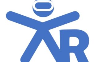 XR Accessibility Workshop logo, a stylized XR with the X as a person wearing a headset