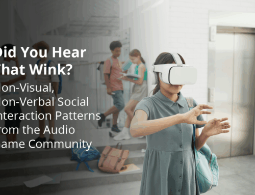 Did you Hear That Wink? Non-Visual, Non-Verbal Social Interaction Patterns from the Audio Game Community